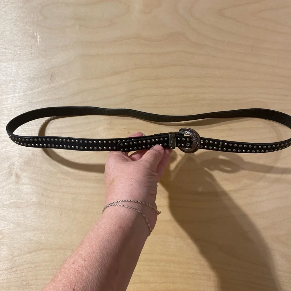 Black Studded Belt size Large (PB)